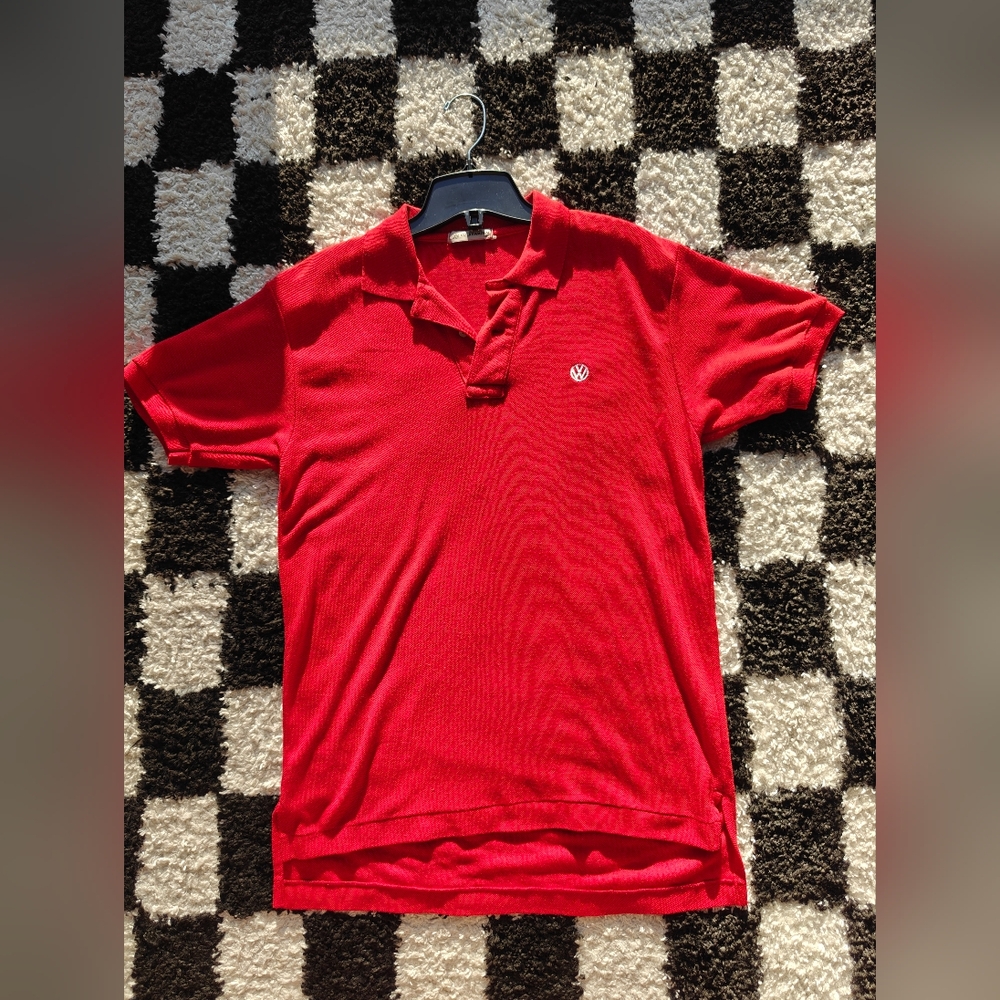 Volkswagen Logo Red Polo Shirt M